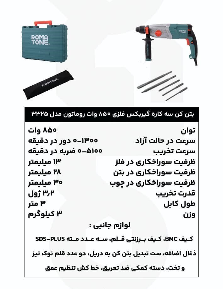 خریدبتن کن سه کاره روماتون